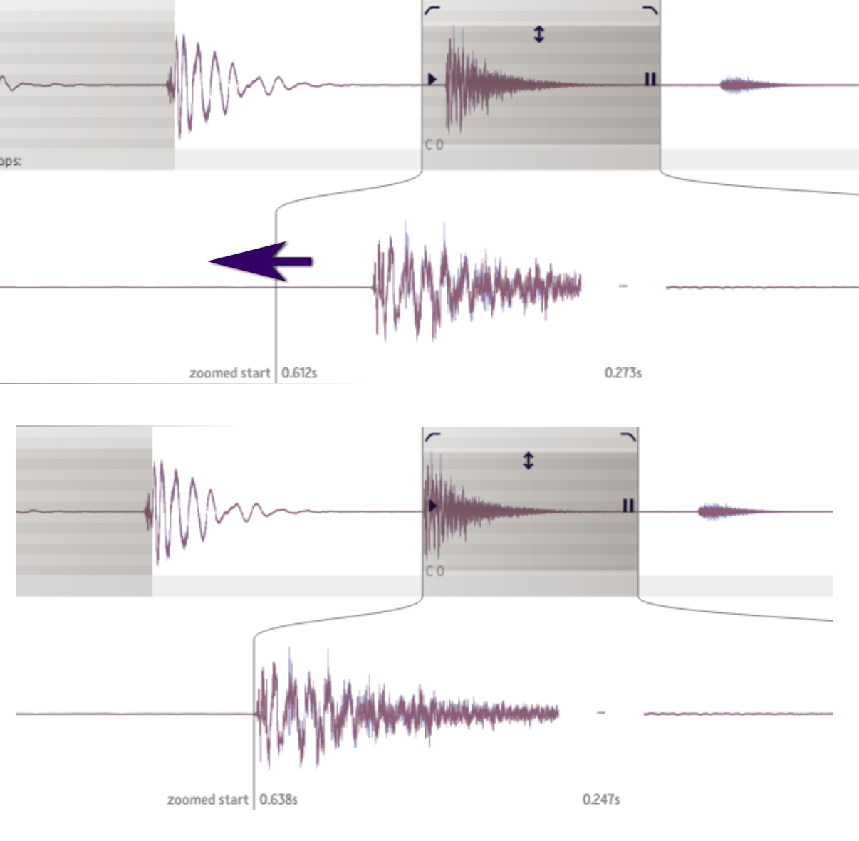 Audio Importer waveform slices